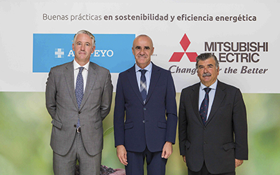 El alcalde de Sevilla inaugura una nueva instalación sostenible en el Hospital Asepeyo Cartuja de la mano de Mitsubishi Electric