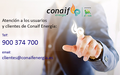 Atención a los usuarios y clientes finales de Conaif Energía