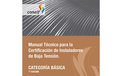 Nuevo libro de CONAIF para la certificación de instaladores de baja tensión