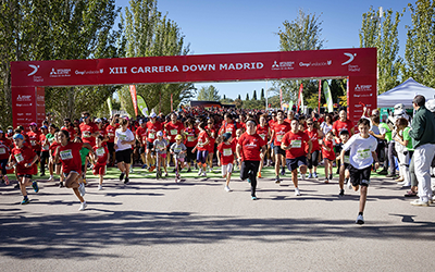 Más de 3.000 personas participan en la XIII edición de la carrera Down Madrid, patrocinada por Mitsubishi Electric
