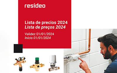 Resideo presenta su nueva Lista de Precios 2024, ya disponible en www.resideo.com/es